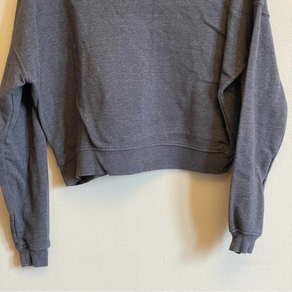 Disney Princess M charcoal gray sweatshirt crewneckline long sleeve spell out - Picture 7 of 7